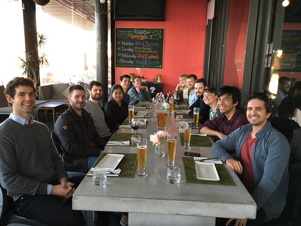 JulieLKho's tweet photo. My greatest appreciation to my advisor @ptolemytortoise &amp; to everyone @PhotonFactoryNZ on this special day #phdlife http://t.co/B17MaAC83f