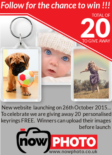 NowPhoto_'s tweet image. @NowPhoto_ New website launching on 26th October 2015. To celebrate we are giving away 20 personalised keyrings FREE