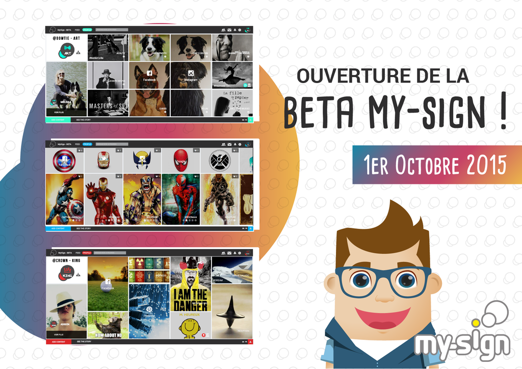 MySignCom's tweet photo. GO, GO, GO ! Tu peux t’inscrire sur https://t.co/KSuyYlLXG4  :) #Mysign #BETA #OUVERTURE https://t.co/ViQV21V7Ja
