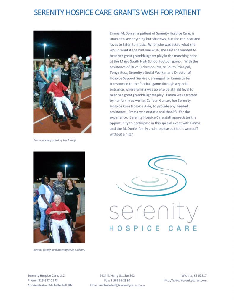 Serenity HospiceCare (SerenityHCICT) Twitter