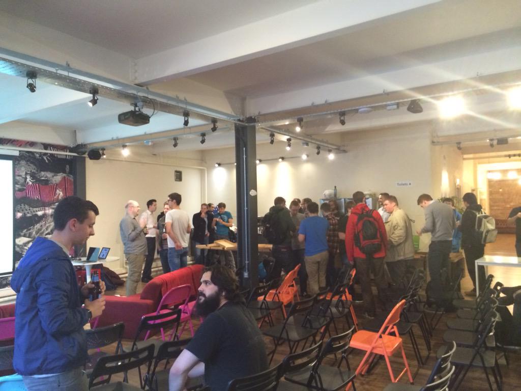 peacockcarter's tweet image. Good turnout at @FrontendNE tonight! And the new meet up mentioned is @MagentoNE #frontendne