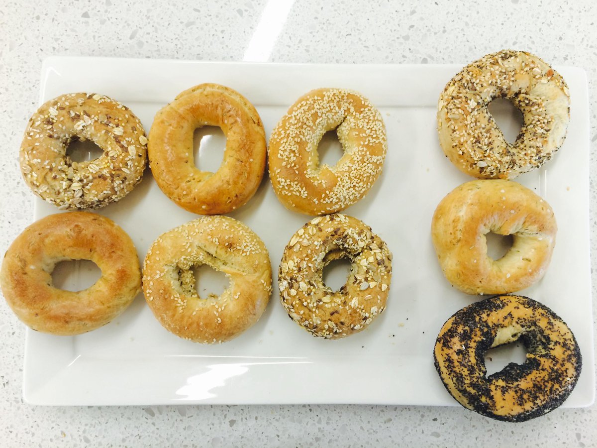 EdelmanVAN's tweet photo. Birthday bagels for @EdelmanPR's 63rd today! Happy Founder's Day fellow Edelmanites from us in Vancouver! #Edelman63 https://t.co/LzjO0gsv6Z