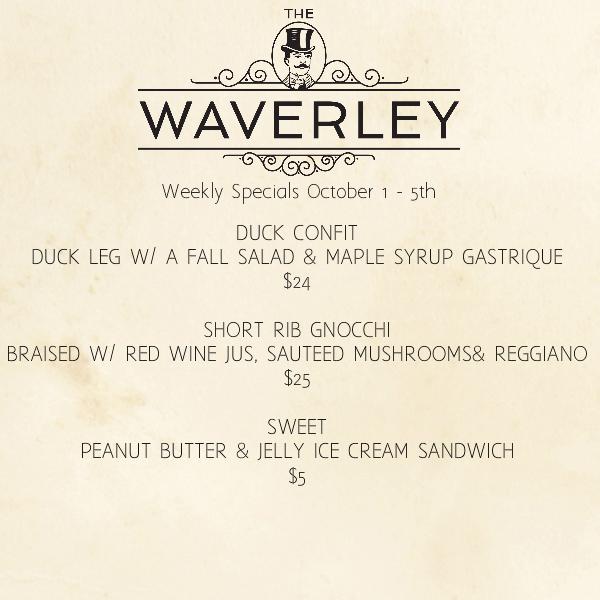 Late Lunch?
Check out our weekly specials! #TheWaverley