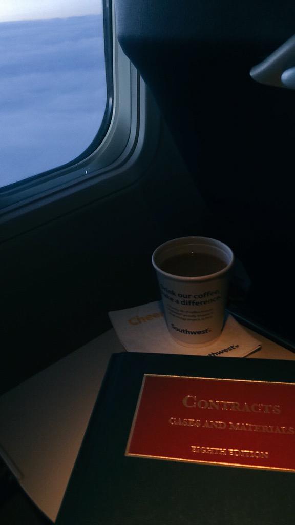 kmchpmn's tweet photo. @SouthwestAir thanks attendants flight #2168 for coffee &amp; perfect study envrnmnt! That's why #iflysouthwest #VaronaKs http://t.co/RGkjQAKm8C