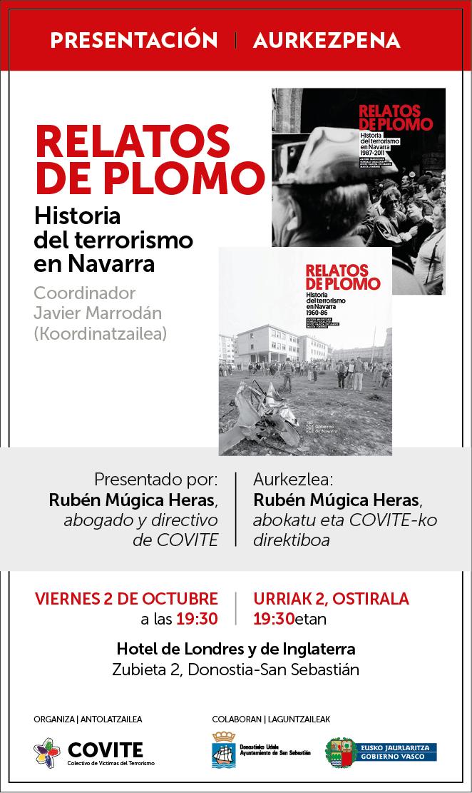 CovitePV's tweet photo. Mañana presentamos en San Sebastián 'Relatos de plomo', ejemplo de cómo escribir el relato del terror. Os esperamos. http://t.co/UdKA4EkM0c