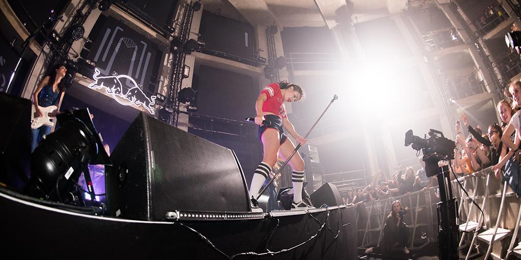 RedBullUK's tweet photo. Watch the magnificent @Charli_XCX perform 'Famous' at #FutureUnderground http://t.co/XtEKrg4rmu #TBT http://t.co/wqEHfctR2z