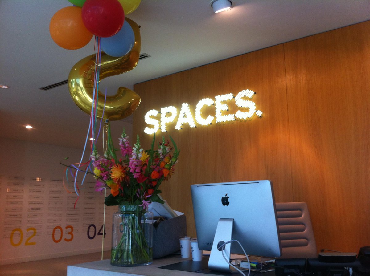 spacesworks's tweet image. Happy Birthday to us! #SpacesZuidas is celebrating its 5 year #anniversary. Join us at reception for bubbles! #hoera