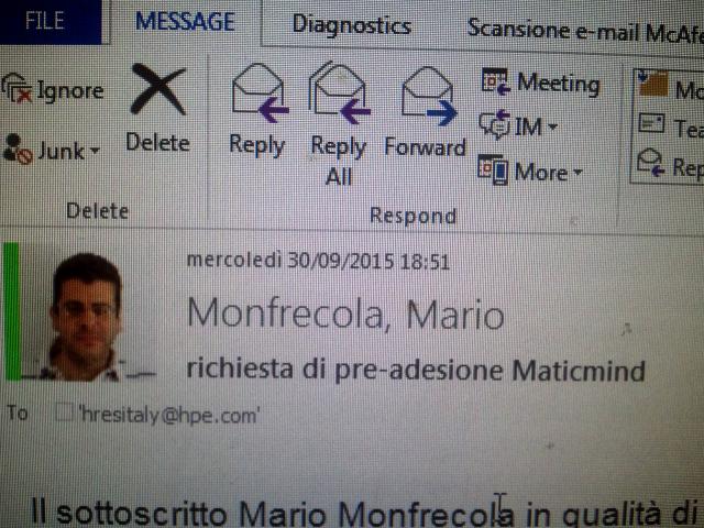 mariomonfrecola's tweet photo. Maticmind, la preadesione (HP, l’avventura è finita) #hpemergency @HPESPozzuoli http://t.co/Avek58leur http://t.co/0HBHdvEmvq