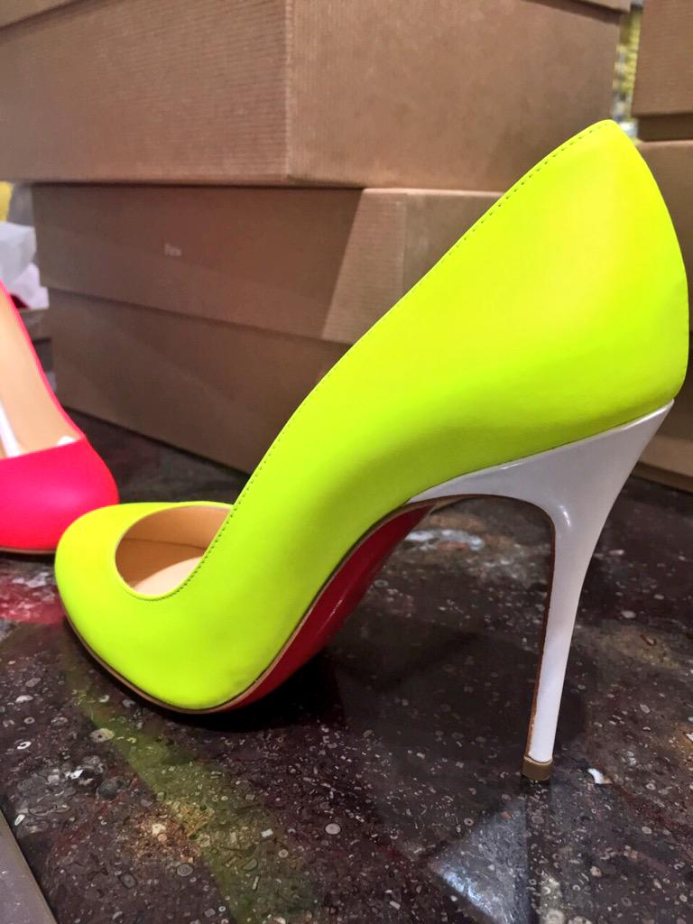 MissMessyLug's tweet photo. Just landed in my closet. #Louboutinworld #heels #fashion #luxury #fluo #FallGreetings #October #Happiness http://t.co/akenqmvzrb