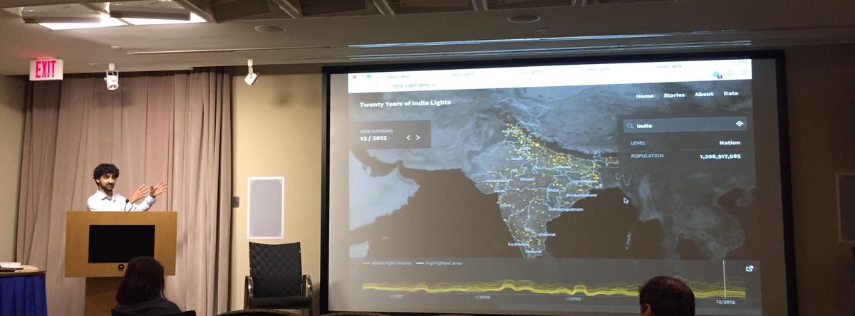 developmentseed's tweet image. 6 Billion light readings from 7 satellites, each night for 20 yrs for 600K villages. @anandthakker shows India Lights