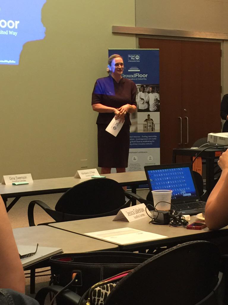 thinkcrowdfund's tweet photo. President of United Way of Metropolitan Dallas at @UWGroundFloor #PitchDay we're happy to be apart of great program http://t.co/LJc0tFpxQy