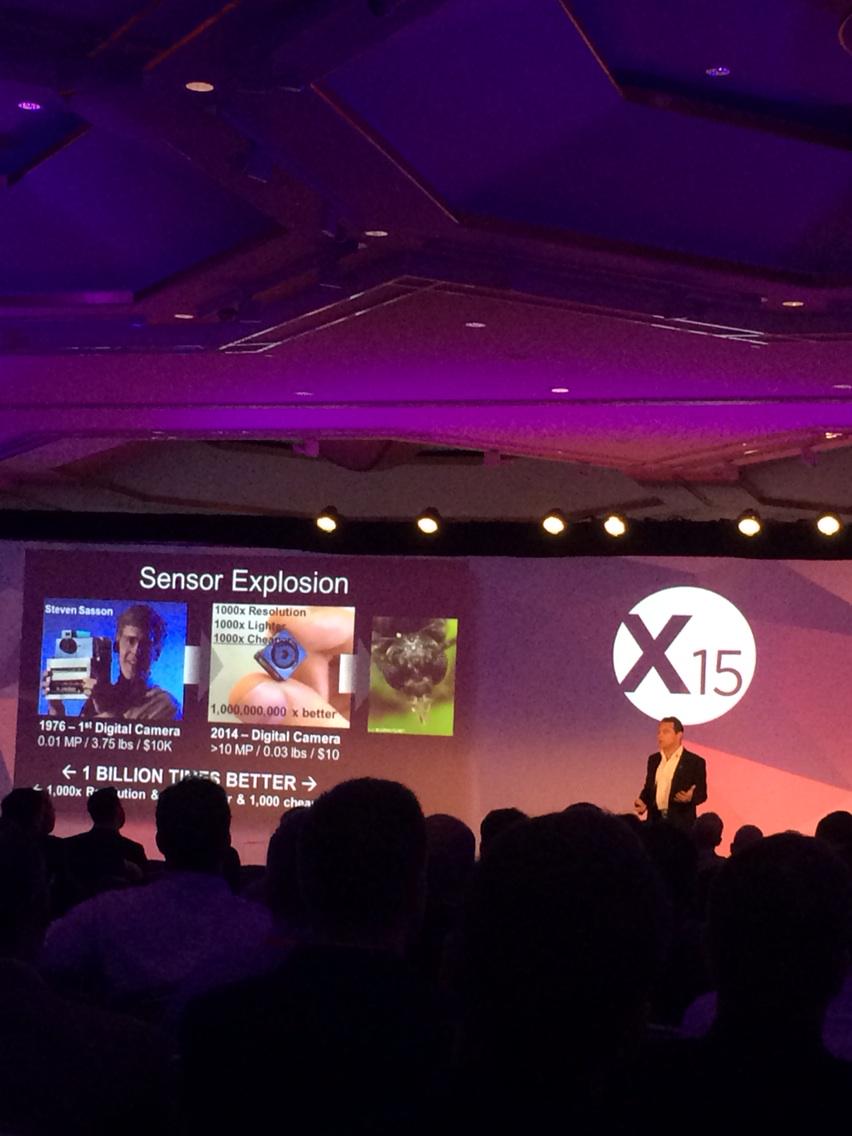 LouVS2011's tweet photo. #xperienceiot What is IOT? It's telematics! It's self driving cars! It's Iron Man! It's 25x processors! It's real! http://t.co/Rb9wCu8Mjf