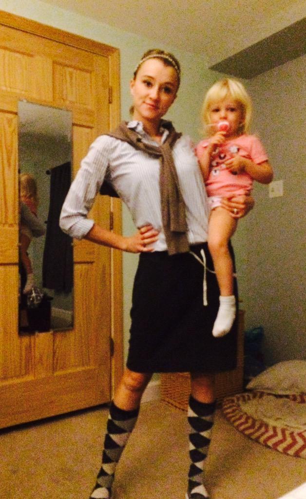 Preppy Day Patterson's in Spirit but her baby woke up sick
#SeckmanSpirit2K15  #seckmangnome.