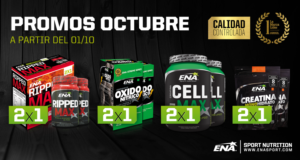 enanutritionals's tweet photo. PROMOS OCTUBRE
#RippedMax #OxidoNitrico #CellMax #CreatinaMonohidrato
#ProductosENA #ENA #NUNCAABANDONES http://t.co/djlC56DDVg