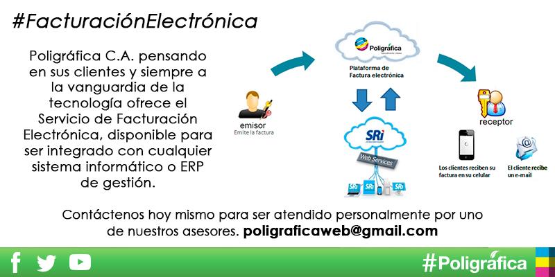 PoligraficaEc's tweet photo. Conoce la solución de #FacturaElectrónica que te trae #Poligráfica para tí http://t.co/ik3EMWrixQ