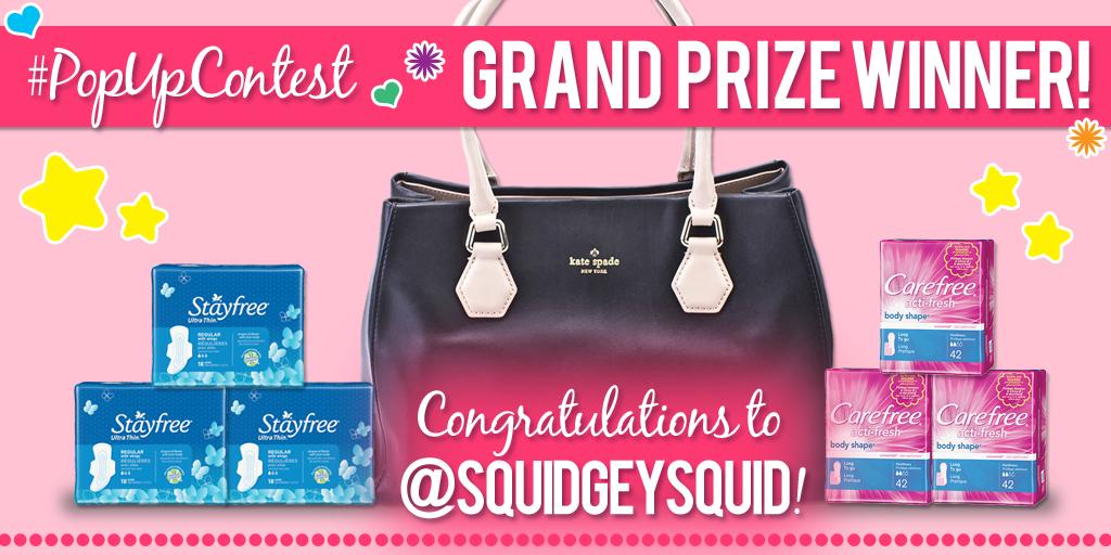 Carefree_CA's tweet photo. Congratulations to @squidgeysquid, the GRAND PRIZE WINNER of our #PopUpContest! https://t.co/hIJcR5nkjN https://t.co/vGRnHIRnLt