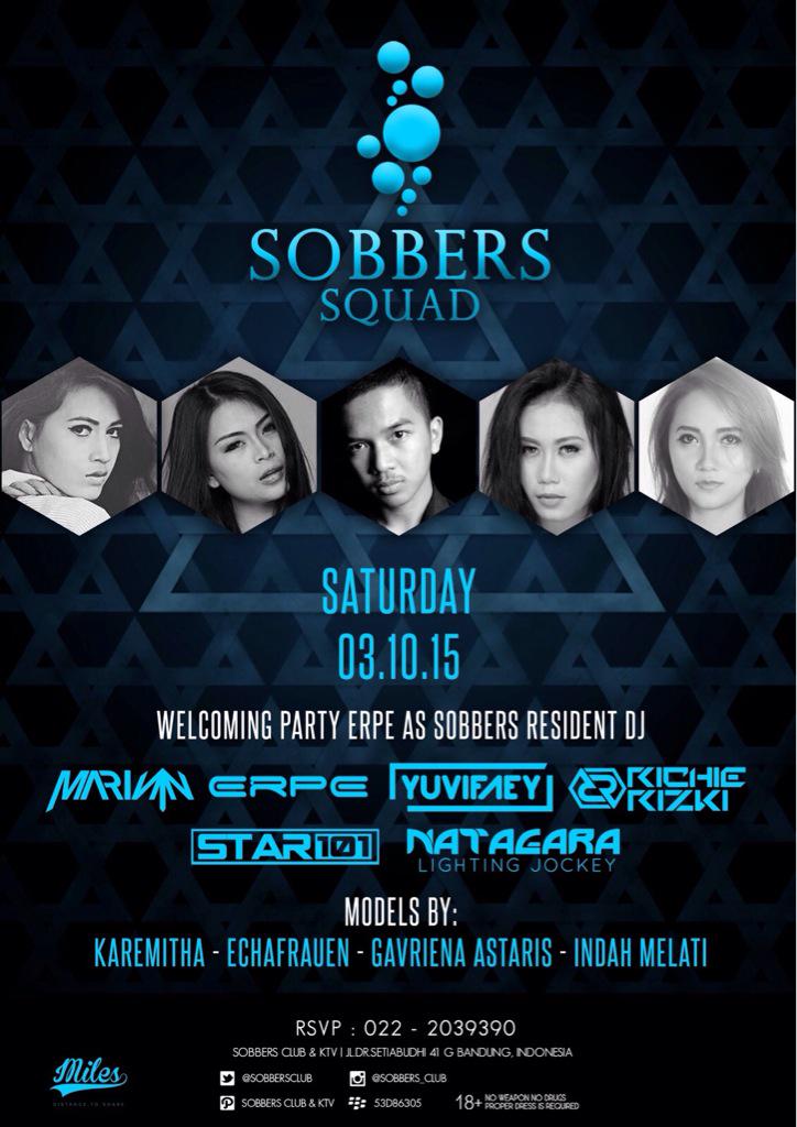 richierizki_'s tweet photo. @BandungHits  03/15 "SOBBERS SQUAD" @SOBBERSCLUB W/ @marinn_marino @rizkyerpe @RICHIERIZKI_ @YUVIFAEY @STAR101music http://t.co/bWkDN01hOf