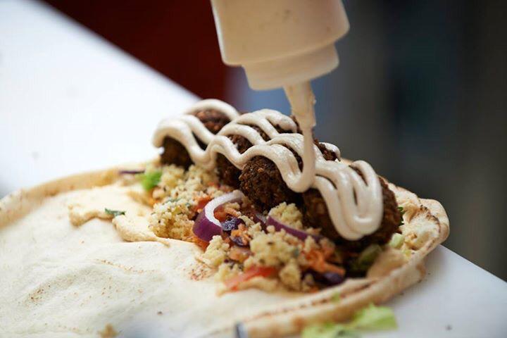 FalafelCity's tweet photo. @GeorgiaToffolo @Falafel_Junkie @Tiffany_W13 @Deliveroo we will be waiting for :) http://t.co/RdFK3hbQya