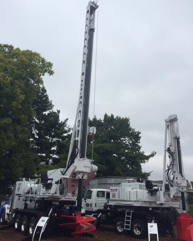#Texoma #foundationdrill rigs on display at #ICUEE <a href="/TerexUtilities/">Terex Utilities</a>