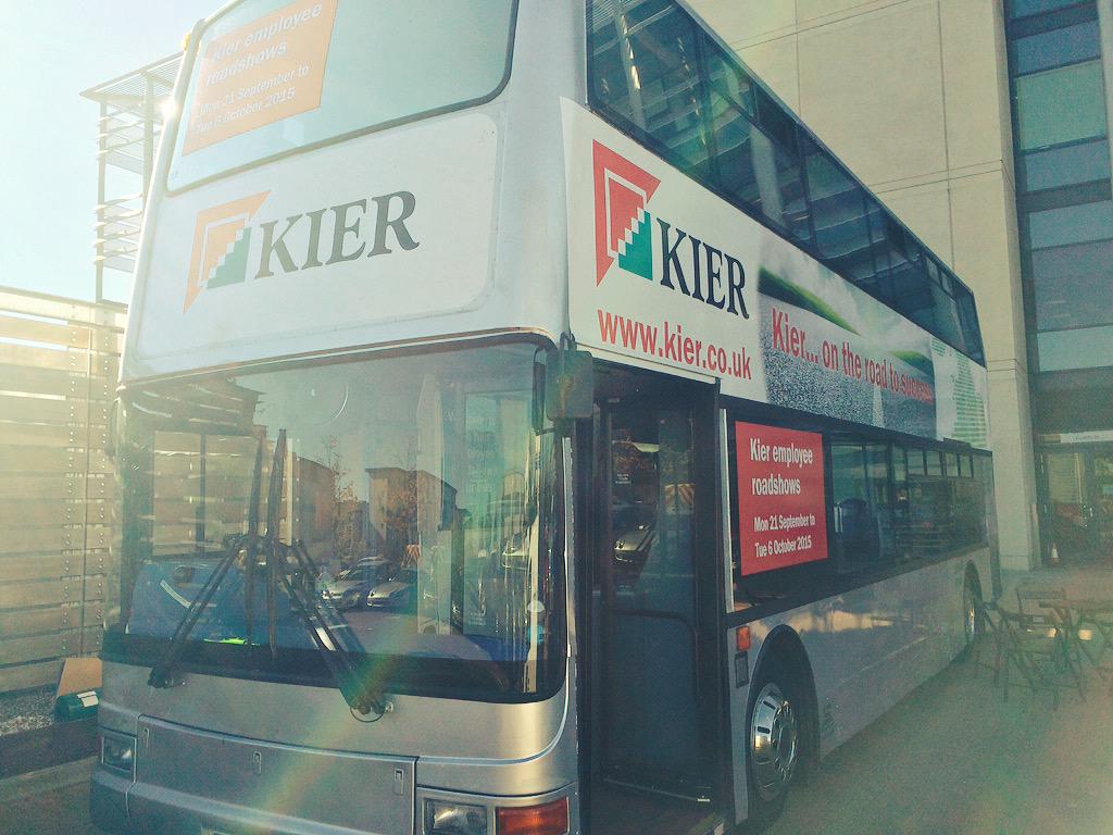 deep_phat's tweet photo. It's my turn to spend a sunny afternoon in Hatfield on the @kiergroup tour bus! #employeeroadshows #OnTour http://t.co/Imu3q8UHXY