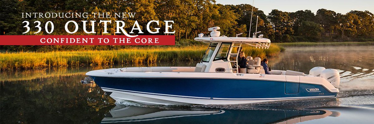 Boston_Whaler's tweet photo. Why wait until the boats World Premiere at FLIBS? Introducing the all-new 330 Outrage! #ConfidentToTheCore http://t.co/b6Hi77oO2N
