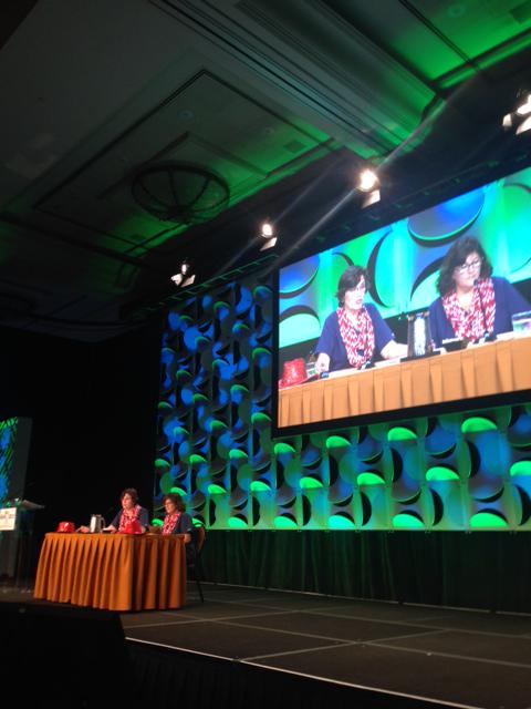 MGarastik's tweet photo. Final General Session @AVASM15 Diane Patino and I. http://t.co/TbP0Os2zN8