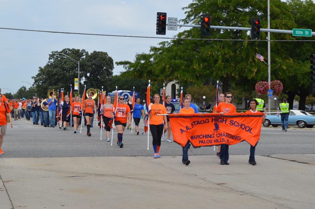 StaggMarching's tweet photo. The Stagg Homecoming Parade marches down Roberts Road tomorrow starting at 1pm! Come out to watch and cheer us on! http://t.co/1M16siIyXz