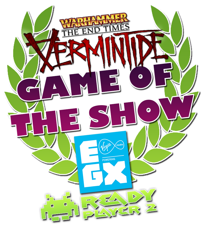 VermintideGame's tweet photo. We're proud to announce that Vermintide won the EGX Game of the Show award by @ReadyP2 
http://t.co/A9WPtYPqaK http://t.co/O58sGmNXVG