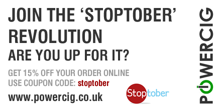 powercig's tweet photo. JOIN THE #STOPTOBER REVOLUTION AT #POWERCIG - GET 15% OFF ONLINE - use code 'stoptober' http://t.co/rLzda3CVIH http://t.co/xvoJcvMYSL