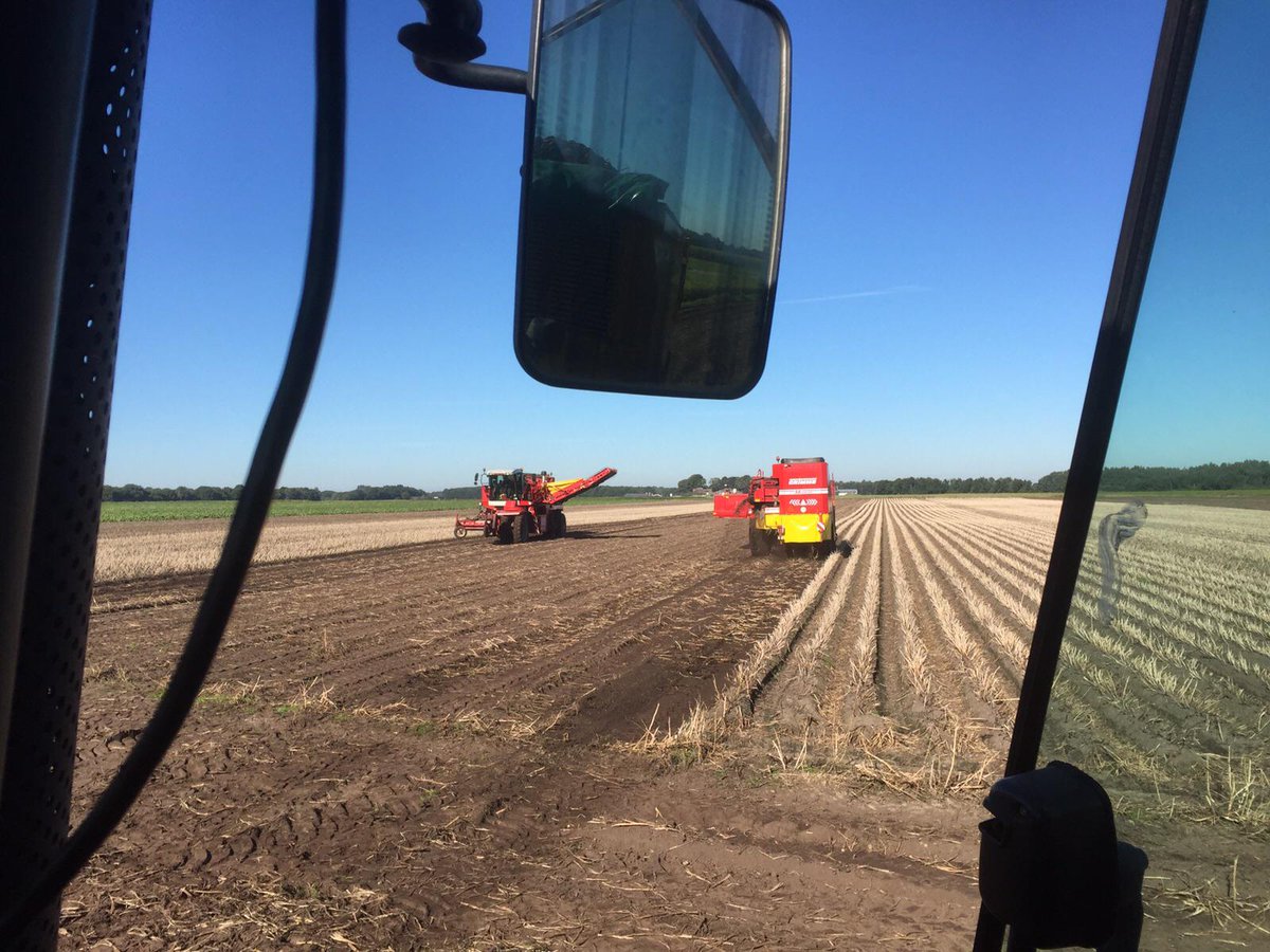 Grote drukte met dit mooie weer! Hopelijk houd het mooie weer nog even aan om alle werkzaamheden te kunnen voltooien.