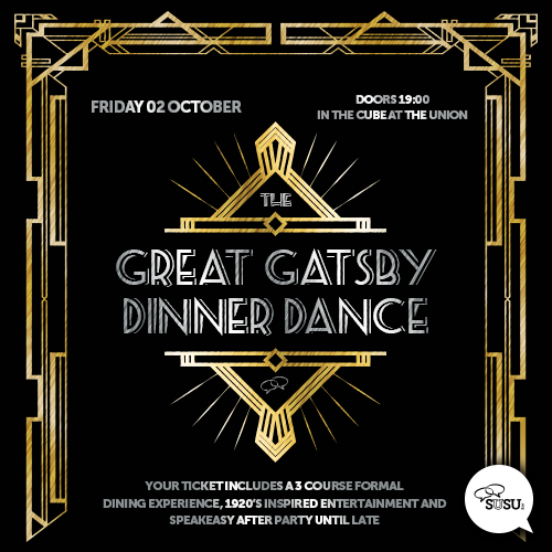 Union_Soton's tweet photo. 1920s theme, 3 course Michelin-standard dining accompanied by @PChampagneUK + a Speakeasy DJ http://t.co/iwLHCCAfn4 http://t.co/bzlEvmtxC8