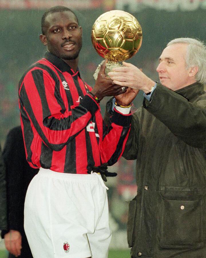 Happy birthday to a legend of African football George Weah. The only African winner of Ballon d Or in 1996. 49 today! 