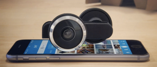 CNET's tweet photo. Fund this: Turn your iPhone into a VR rig with the Shot camera add-on http://t.co/aL30JeUNnN http://t.co/Qw4Plcba42
