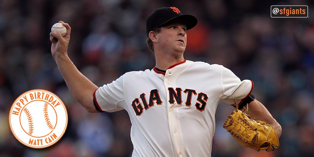 SFGiants: Happy Birthday Matt Cain! 