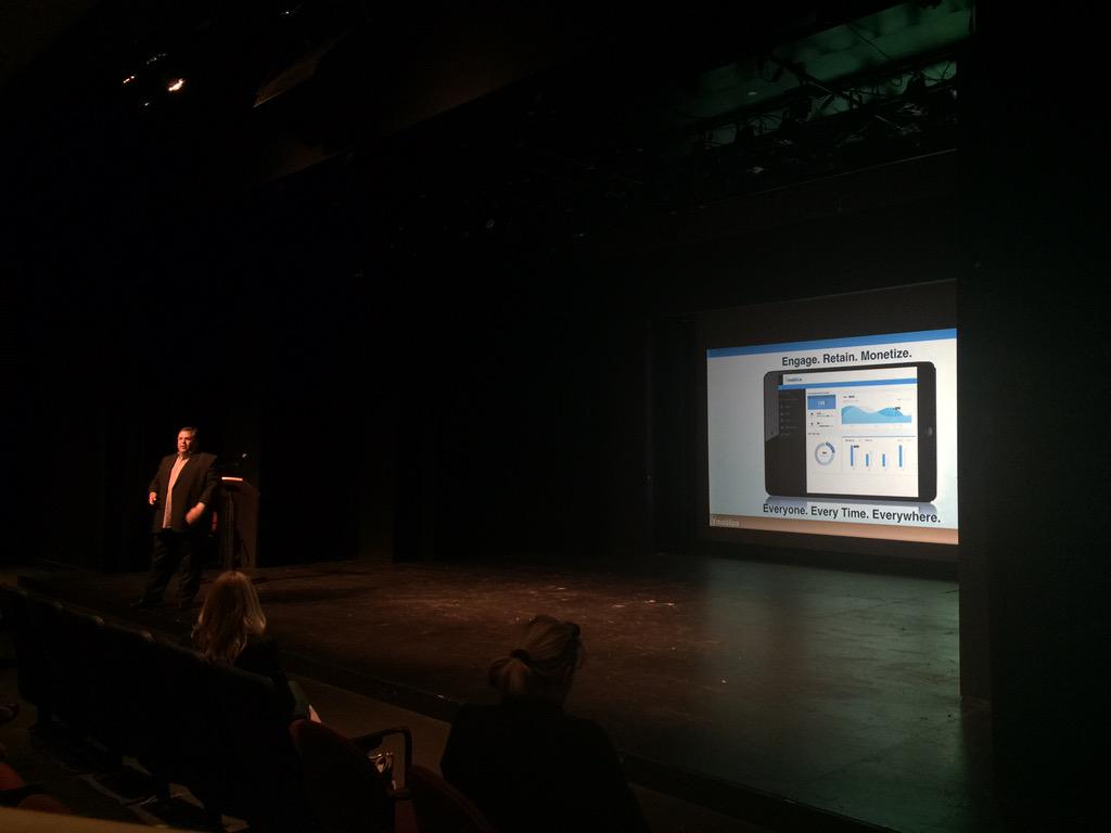 BreeMoss19's tweet photo. "You built your app and got it on your consumer's device. Now what?" Pierre Barbeau of Moblico presenting @ #aafcrc http://t.co/F3o6n3v1qw