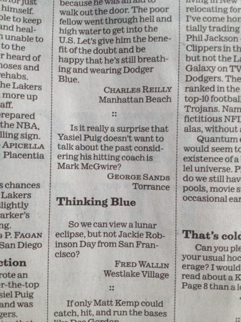  Happy Birthday to Mark McGwire who helped get me in the paper once . 