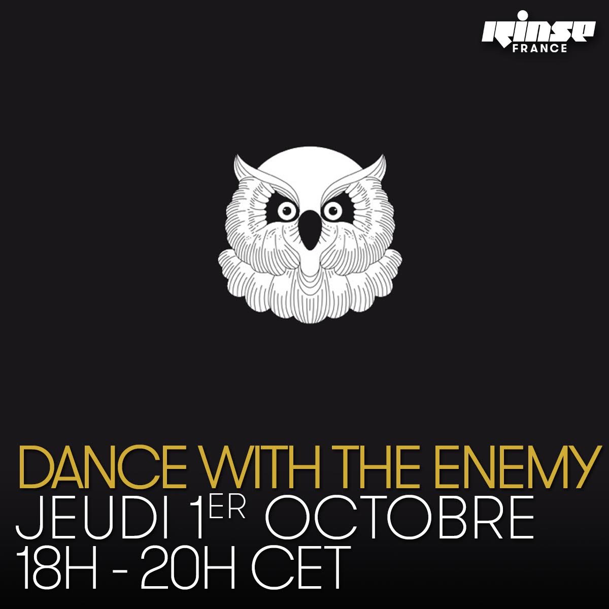La dame Noir "Dance With The Enemy" RADIO SHOW
Sur <a href="/RinseFrance/">Rinse France</a> France Tous les premiers jeudis du mois