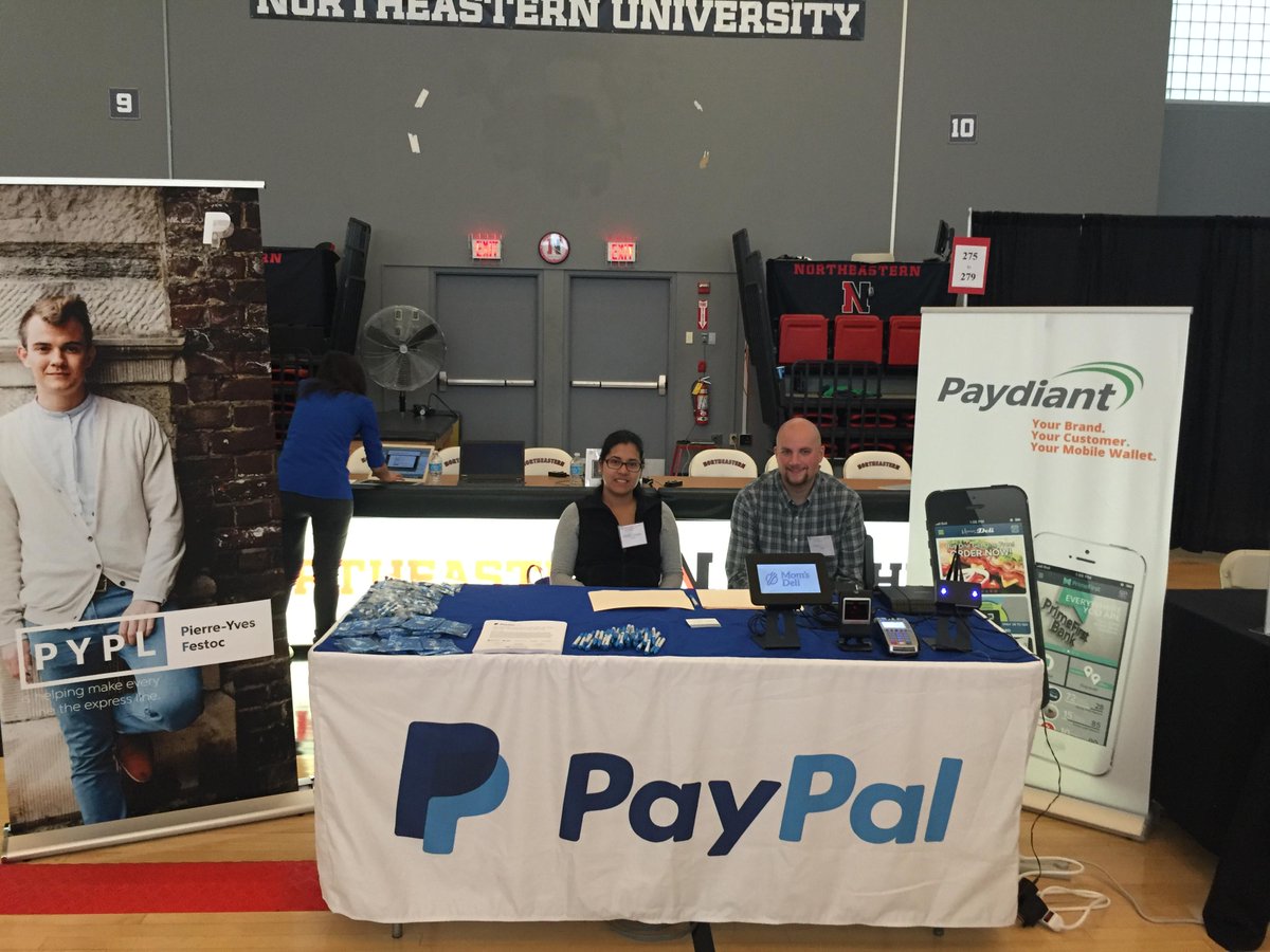 Paydiant (@paydiant) on Twitter photo We're at the <a href="/Northeastern/">Northeastern U.</a> Career Fair. Stop by our booth and say "hi" #NUcareerfair15 We're at the <a href="/Northeastern/">Northeastern U.</a> Career Fair. Stop by our booth and say "hi" #NUcareerfair15