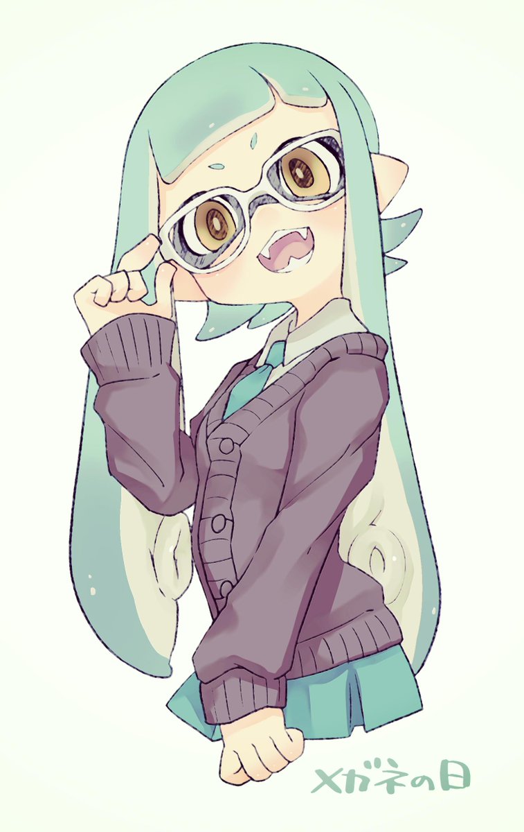 ぷち on Twitter: "メガネの日間に合わなかったイカちゃんらくがき。 #Splatoon #スプラトゥーン 