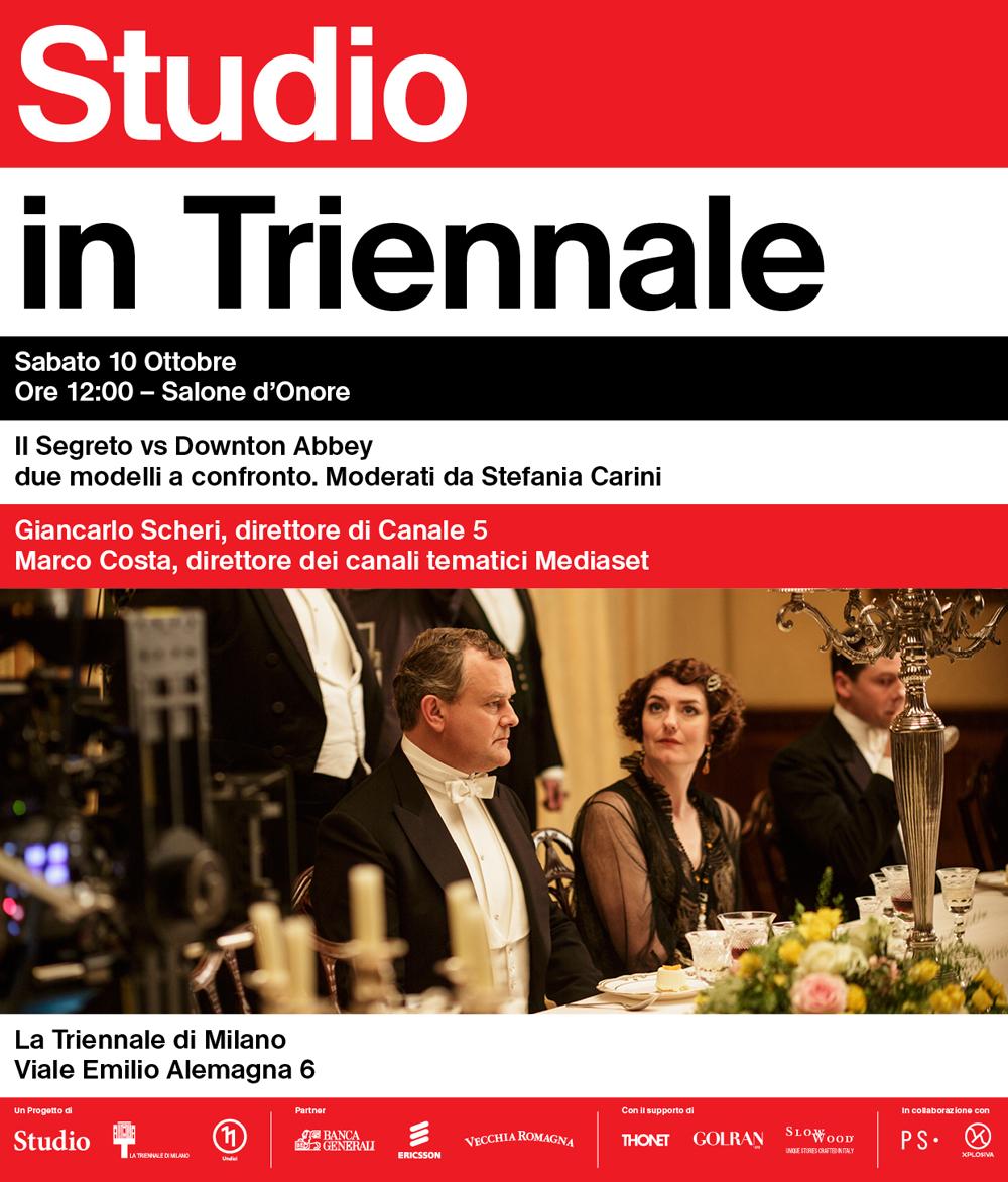 QuiMediaset_it's tweet photo. #IlSegreto vs #DowntonAbbbey
Intervengono Scheri (#Canale5) e Costa (#CanaliTematiciFree)
@LaTriennale @RivistaStudio http://t.co/ayQTAweD6R