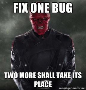 DeveloperMemes's tweet image. Fix One Bug Two More Shall Take Its Place Developer Meme developermemes.com/2015/10/01/fix…