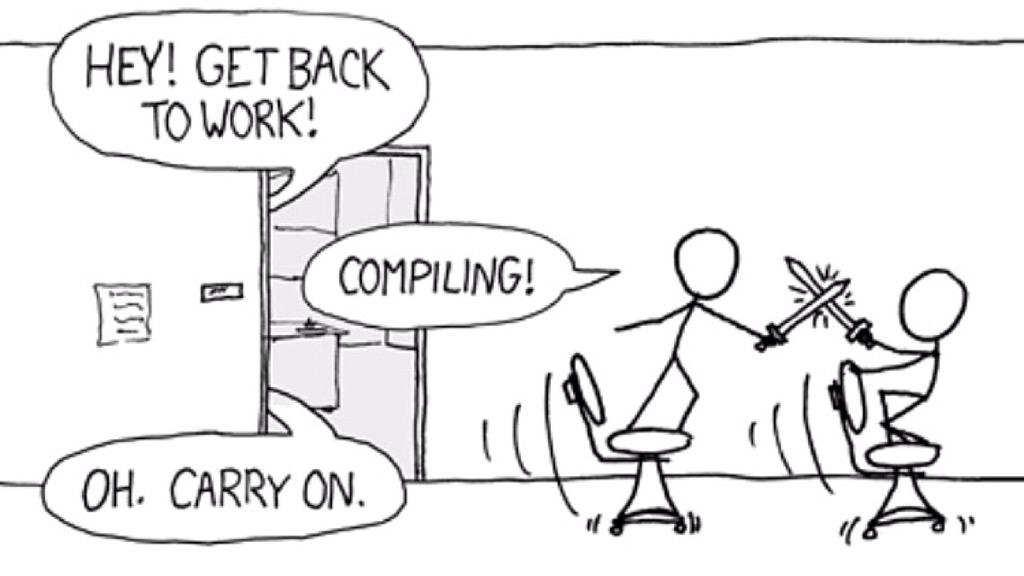 Har både stått på stolen och varit den som skrikit från rummet. Man måste få ha lite skoj på jobbet också. ;0)