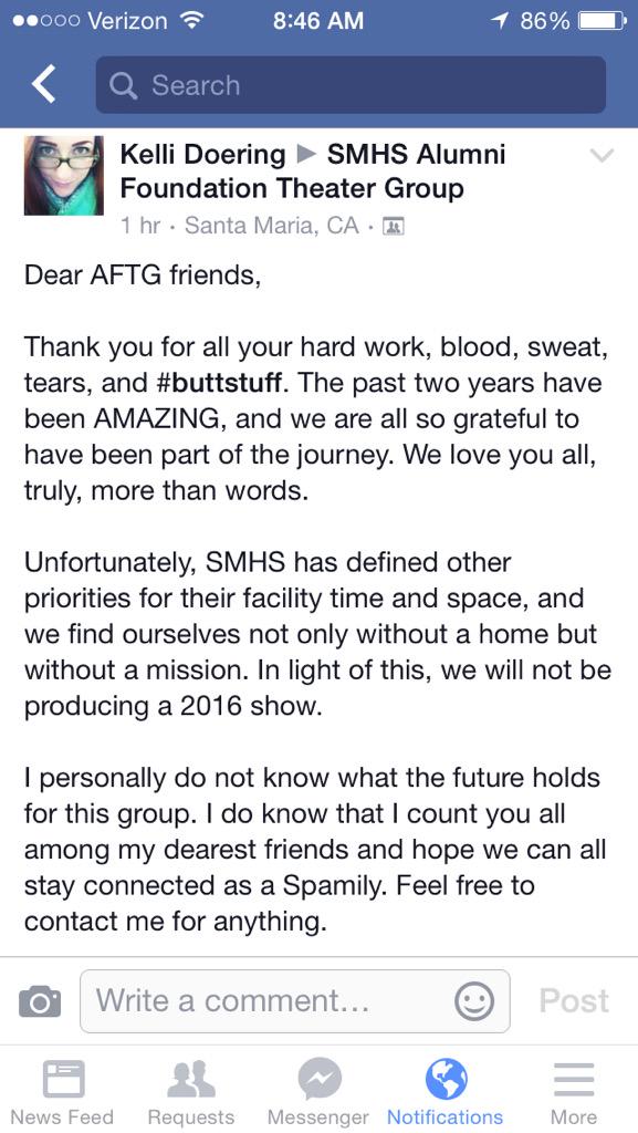 SMHSAFTG's tweet photo. A sad day for a nonprofit that has worked so hard to support the youth of #santabarbara ... http://t.co/QKYWJHoUee