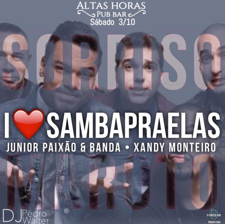 jpaixaovdd's tweet photo. Sábadoo ta chegandooo!
#SambapraElas
#PubBar
#PositividadeHumildade
#SomosoExércitoJr
🎶🎤💕🐾🐻👊 http://t.co/MRNgMQj8u9