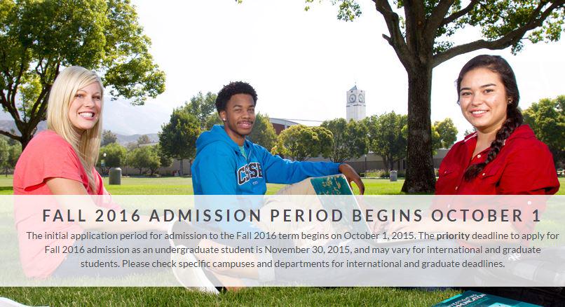 calstate's tweet image. We start accepting applications for fall 2016 today! Apply at csumentor.edu