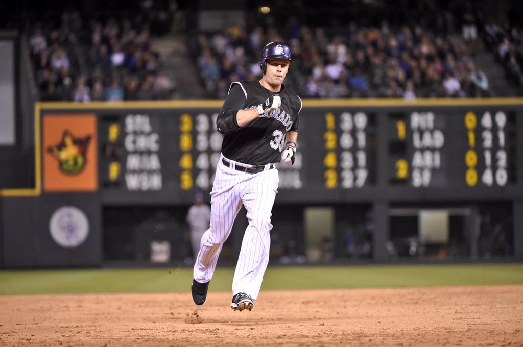 Rockies's tweet photo. He doesn’t always hit triples, but when does……..nevermind, he actually does: http://t.co/mPyIQDnIHD
#TriplesMachine http://t.co/jkRykZO2LC