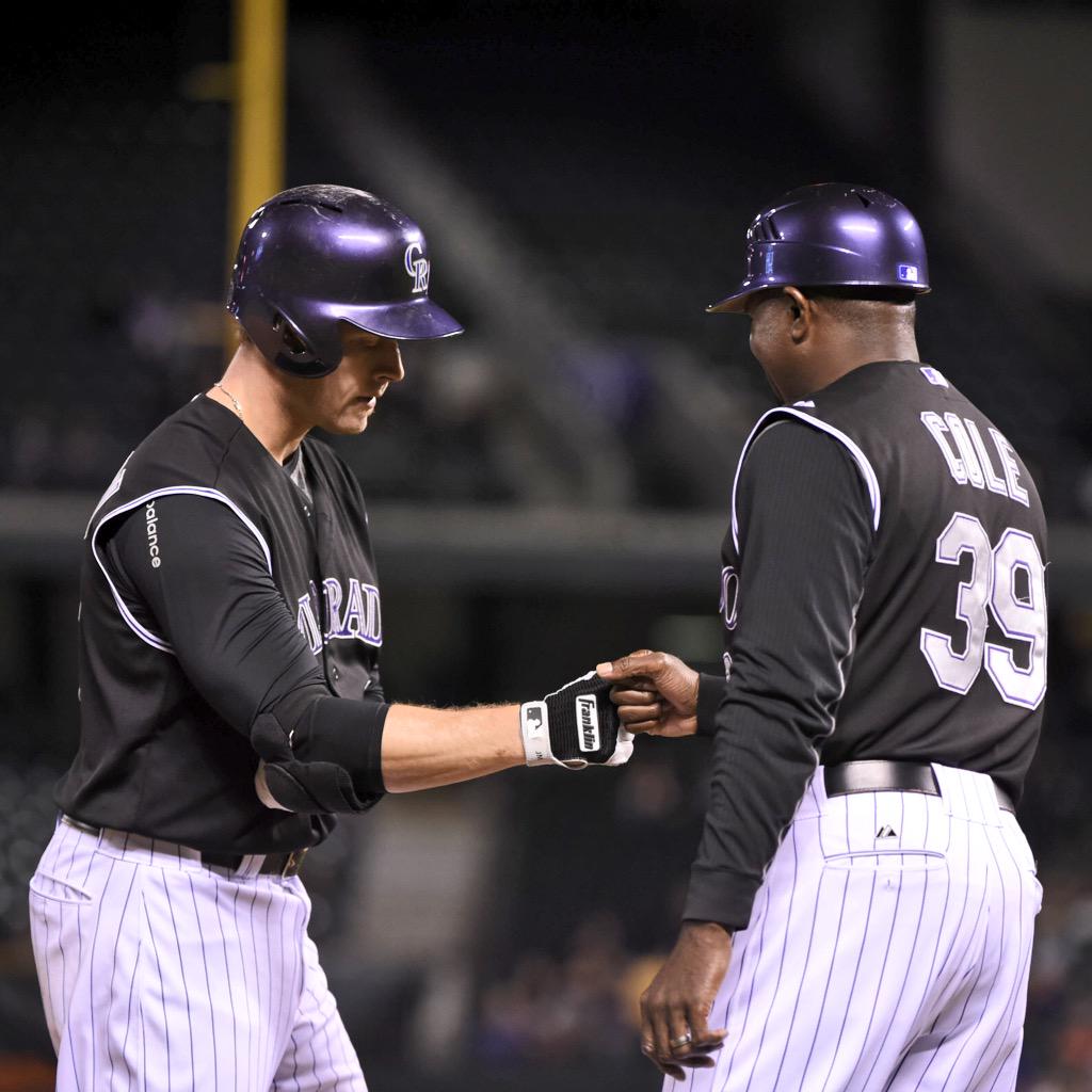 Rockies's tweet photo. He doesn’t always hit triples, but when does……..nevermind, he actually does: http://t.co/mPyIQDnIHD
#TriplesMachine http://t.co/jkRykZO2LC