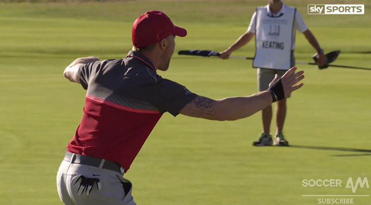 SkySportsGolf's tweet photo. WATCH: @RonanOfficial finishes his round in style at the @DunhillLinks! http://t.co/1zosPw9TV3 #GolfOnSky http://t.co/G2AjSsb5ZI