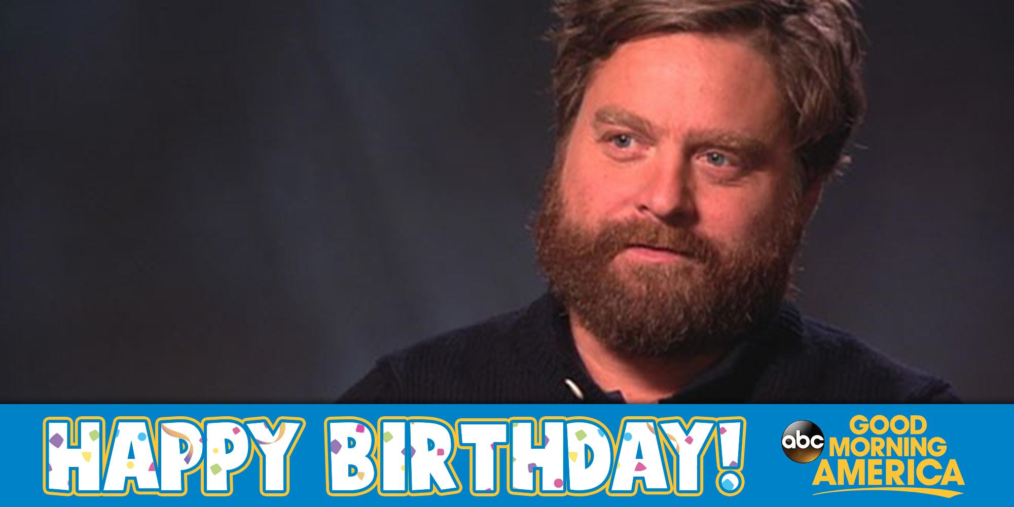 Happy Birthday to funny man Zach Galifianakis!  