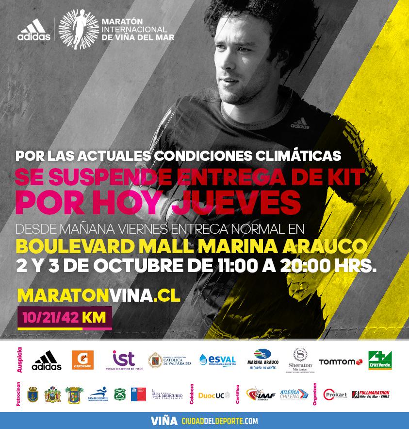 42kFullmarathon's tweet photo. Atentos amigos corredores,sólo hoy suspendida entrega kit maratón http://t.co/49EcaNCakb
